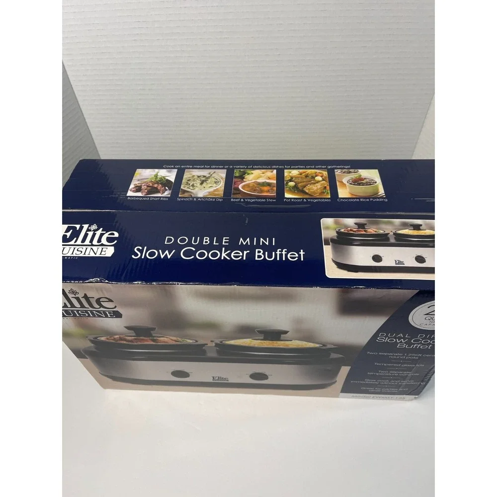 Dual Dipper Slow Cooker Buffet by Maxi-Matic Model EWMST-125